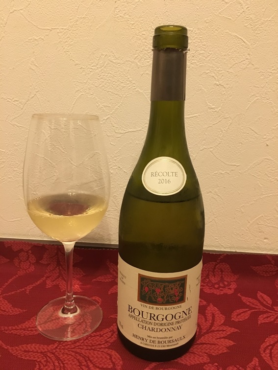 白ワイン「アンリ・ド・ブルゴーニュ・シャルドネ」